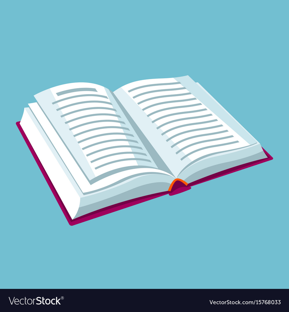 Open Book with Text