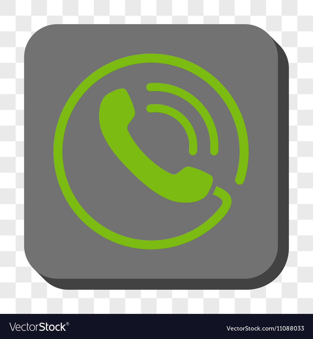 Phone call rounded square button