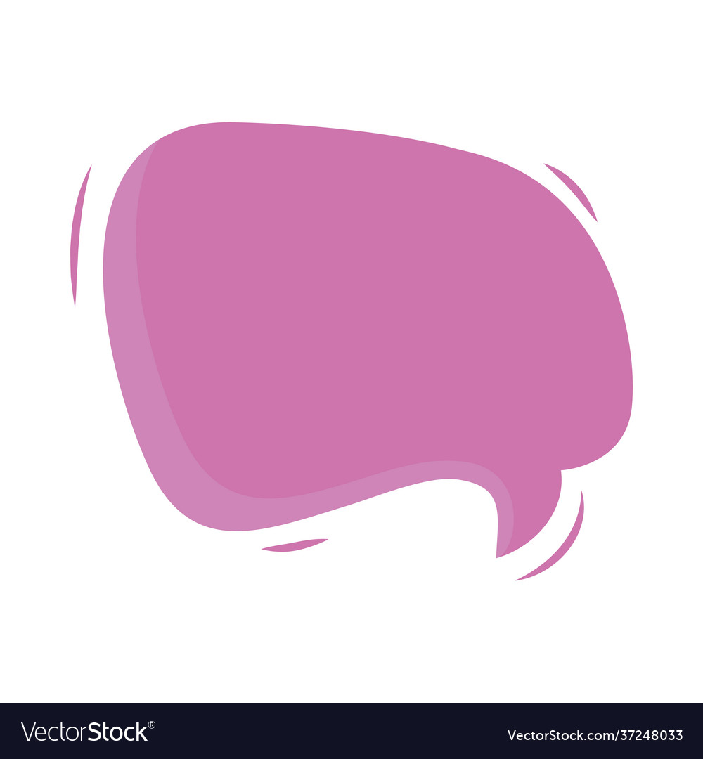 Purple speech bubble Royalty Free Vector Image