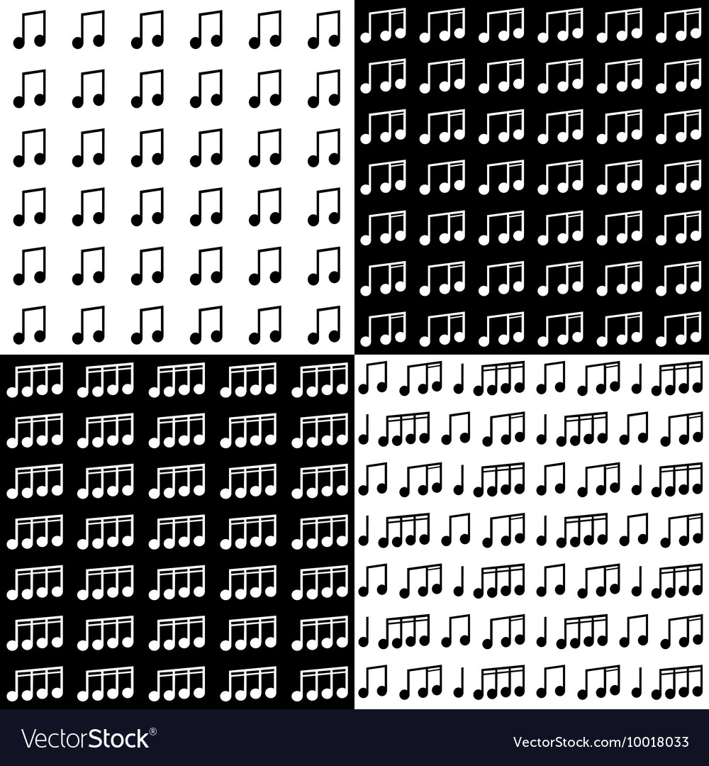 Seamless pattern with notes