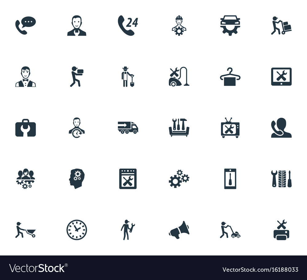 Set of simple help icons