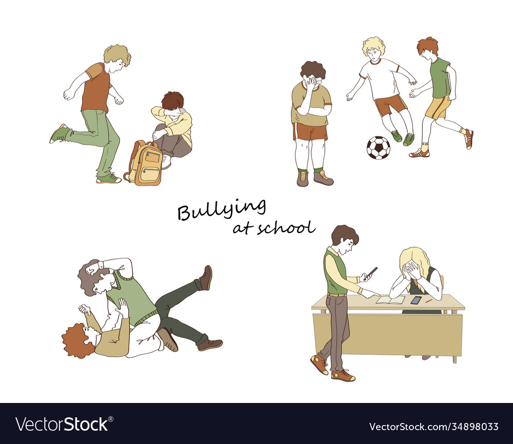 Types Bullying Royalty Free Vector Image - VectorStock