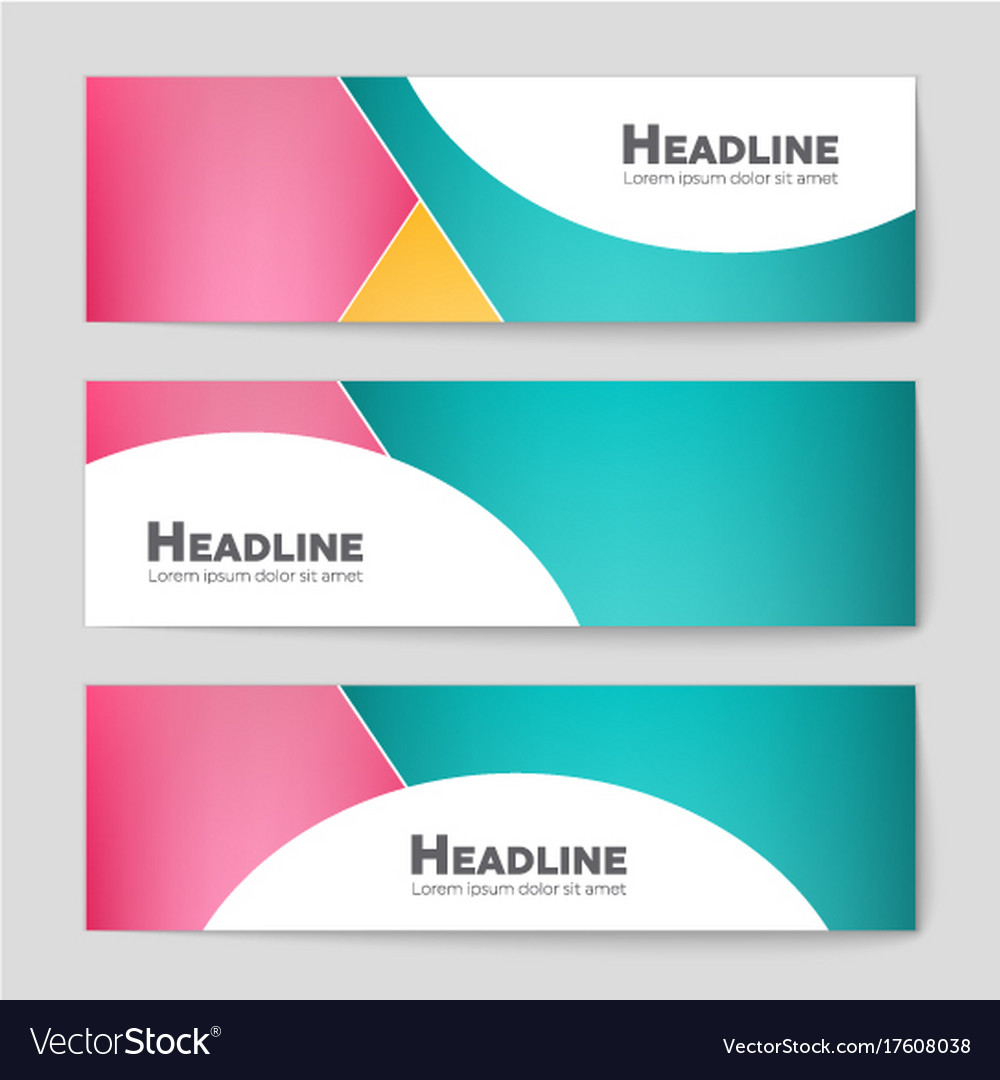 Abstract layout background set for art