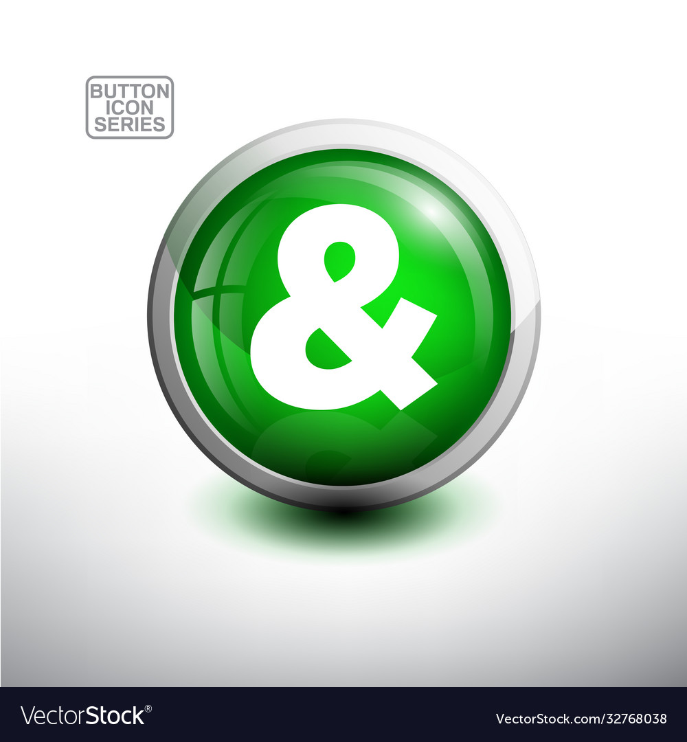Alphabet in glossy button for web icon