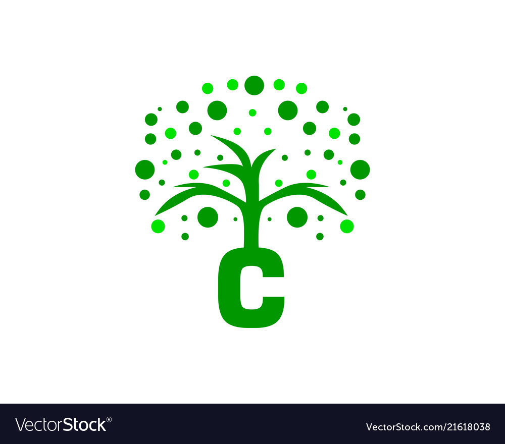 C letter tree logo