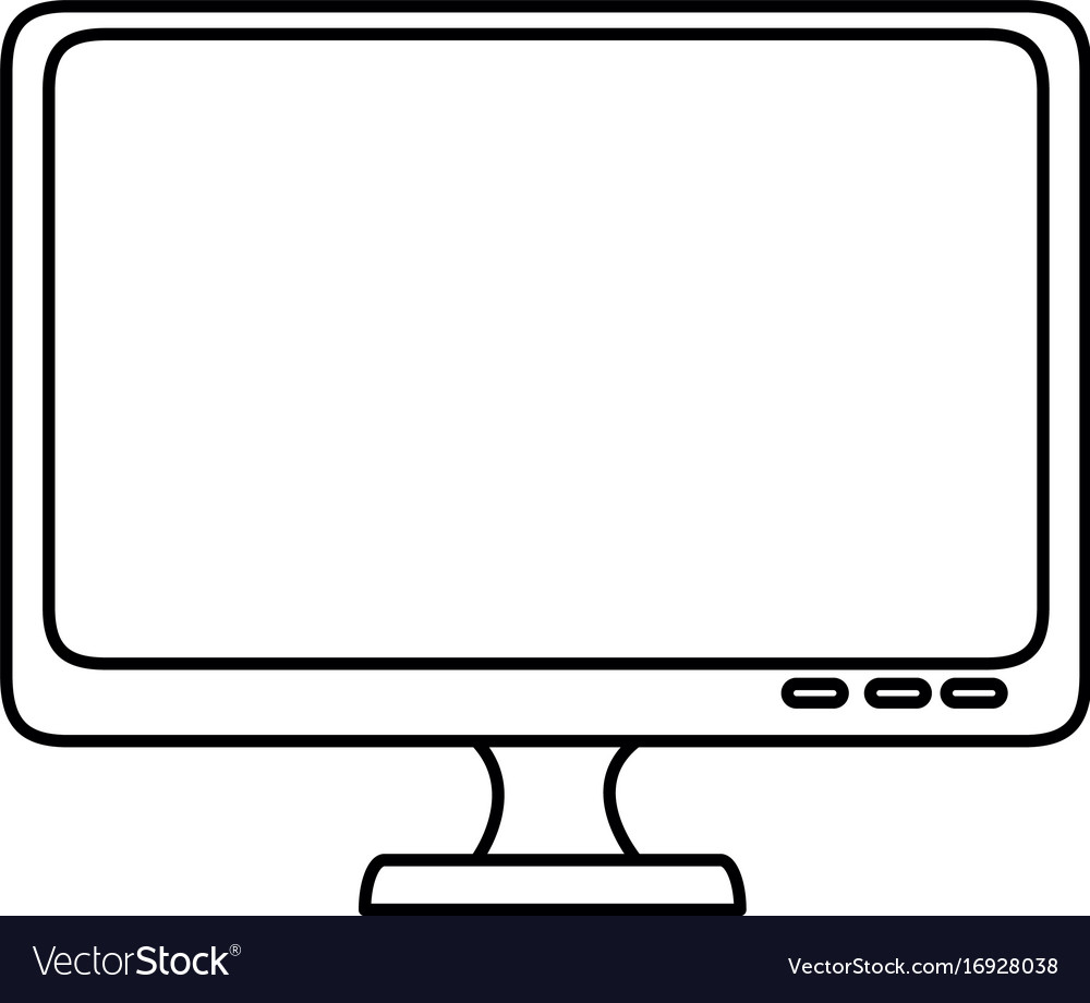 Computer screen technology Royalty Free Vector Image