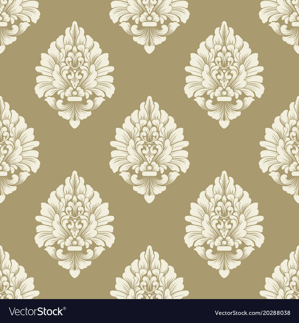 Damask seamless pattern background