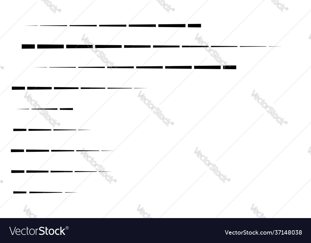Dashed random straight parallel lines geometric Vector Image Dashed random straight parallel lines geometric