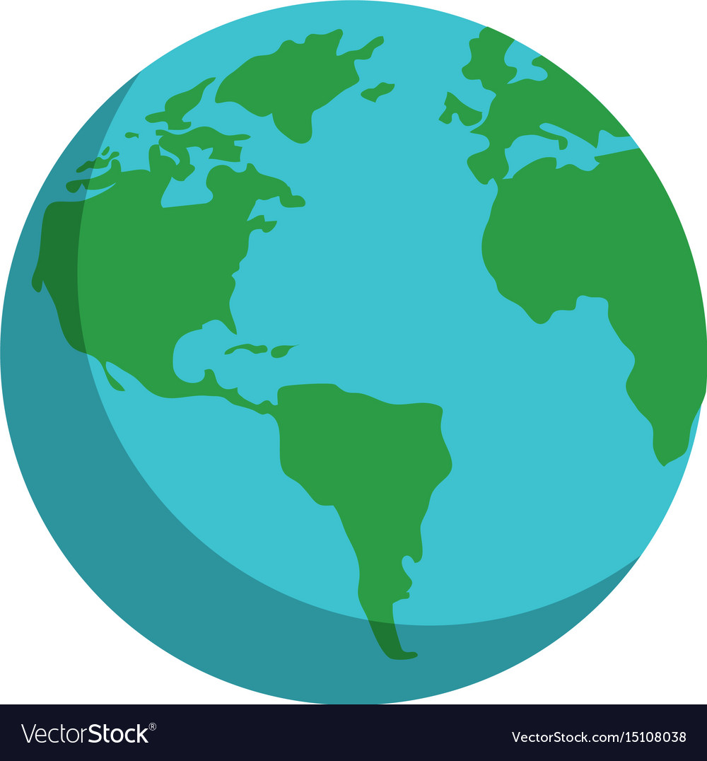 Earth planet icon Royalty Free Vector Image - VectorStock