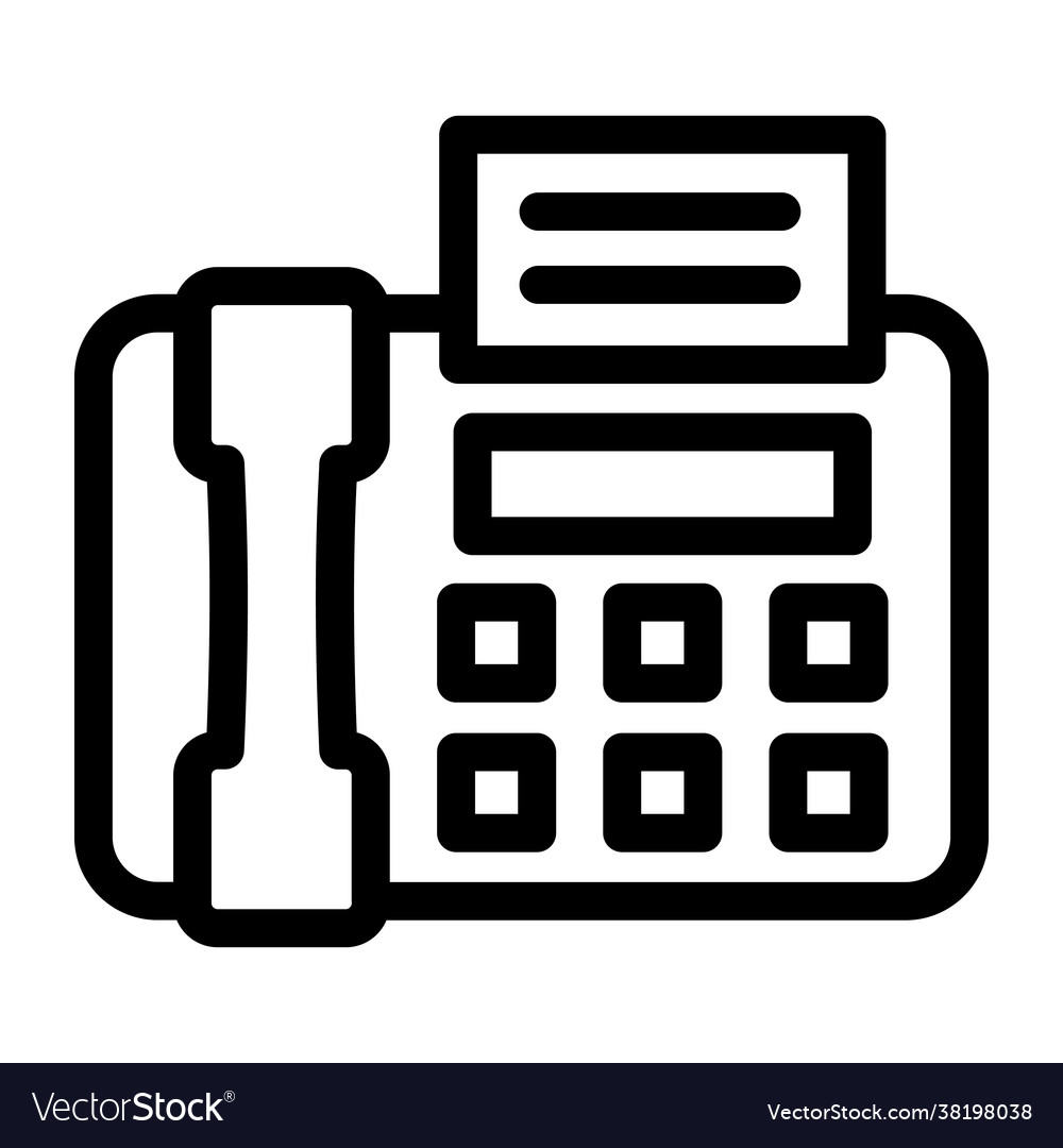 Fax machine Royalty Free Vector Image VectorStock