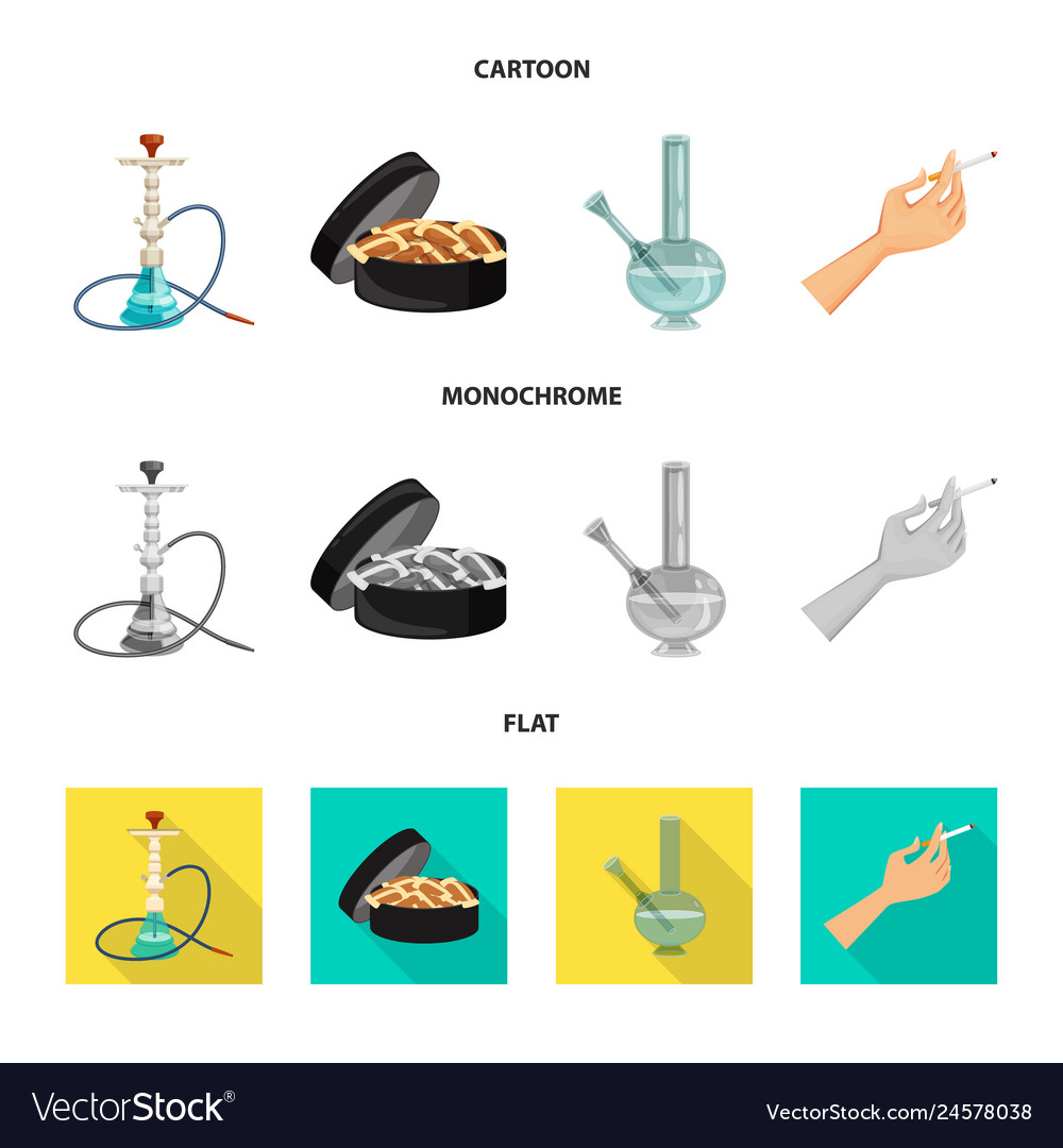 Isolated object of refuse and stop icon set vector image Isolated object of refuse and stop icon set