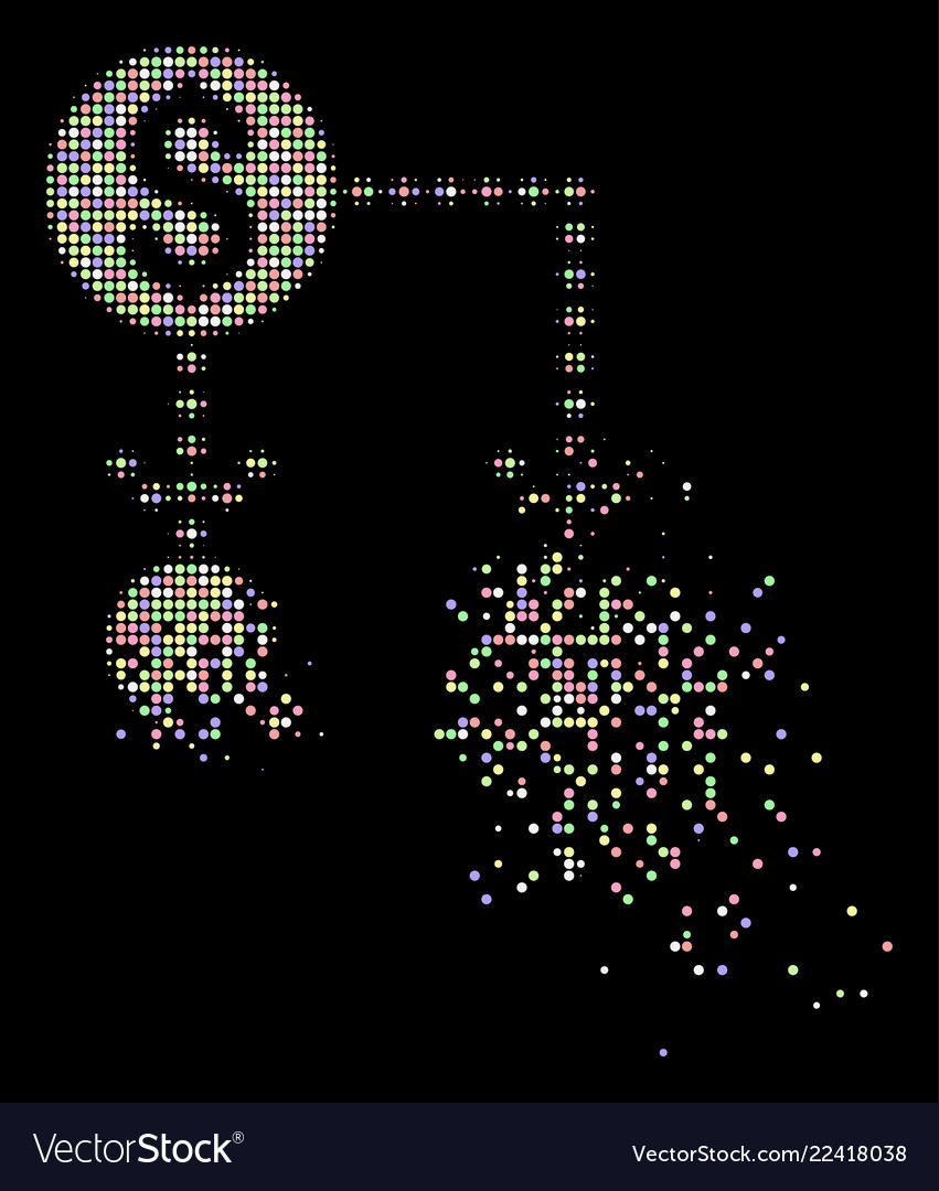Light dissolving dotted halftone cashflow scheme