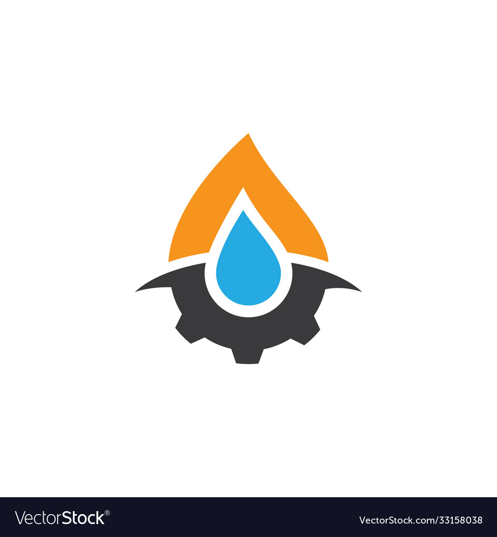 Oil and gas logo icon Royalty Free Vector Image