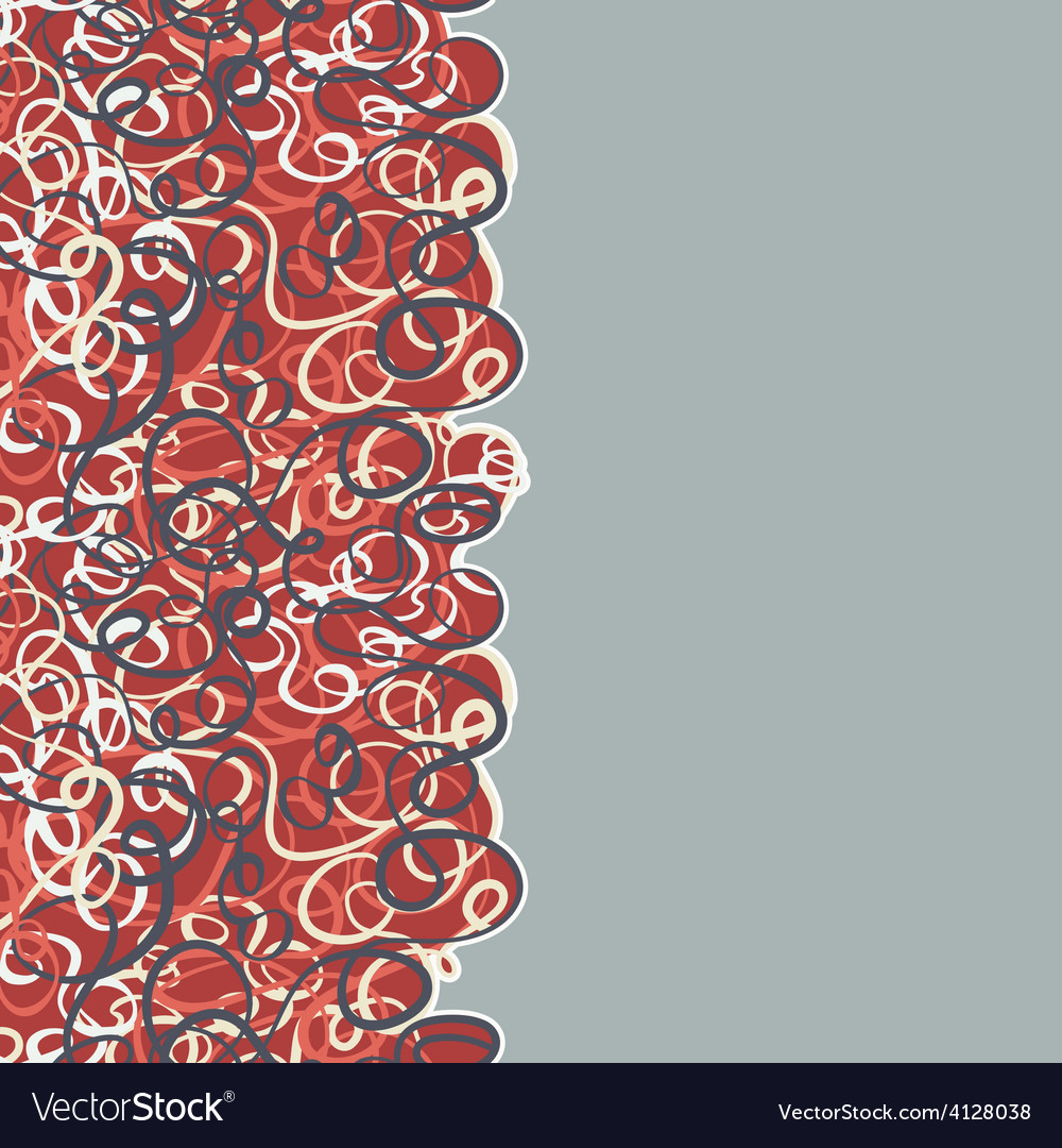 Seamless abstract curly wave pattern