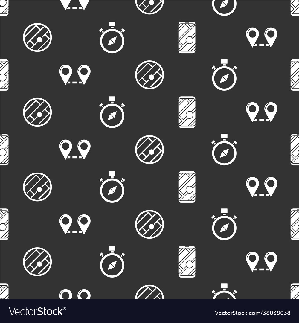 Set city map navigation route location folded Vector Image Set city map navigation route location folded