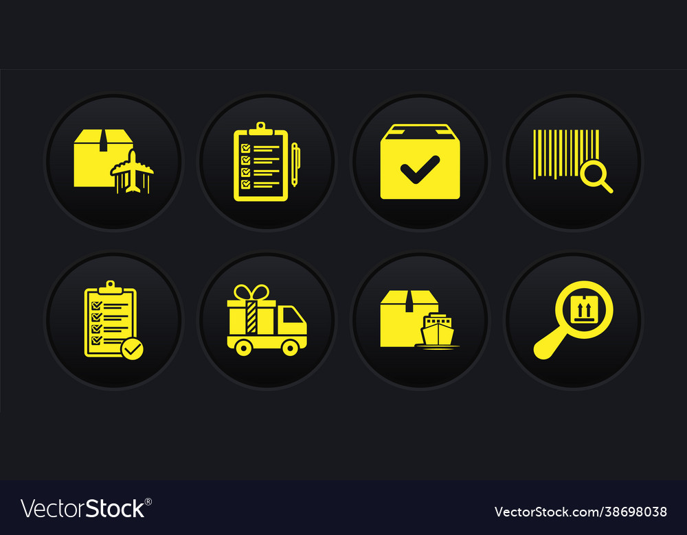 Set verification delivery list search barcode