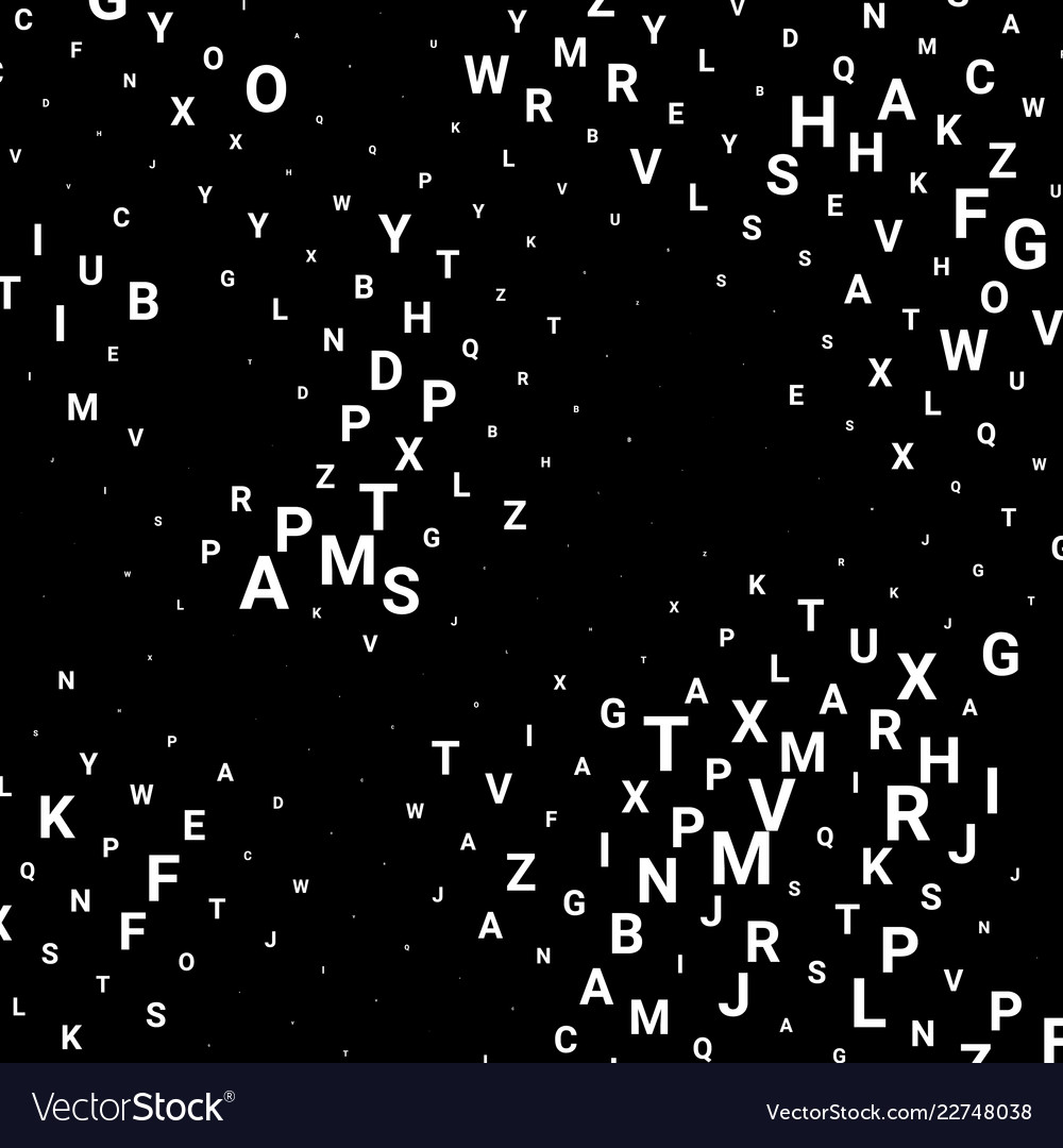Textured Alphabet Background