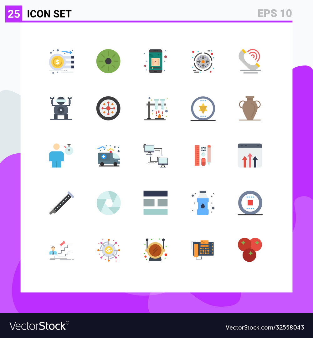 25 universelle flache Farben für Web und Mobile vector image 25 universelle flache Farben für Web und Mobile