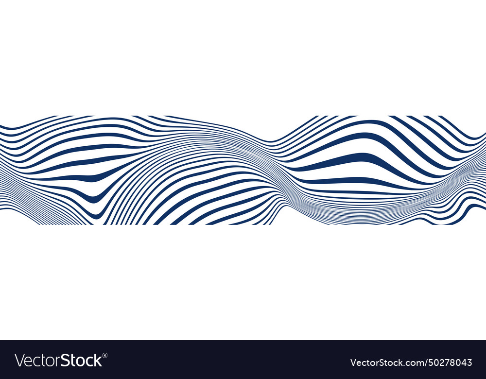 Abstract background with flowing wave lines Vector Image Abstract background with flowing wave lines