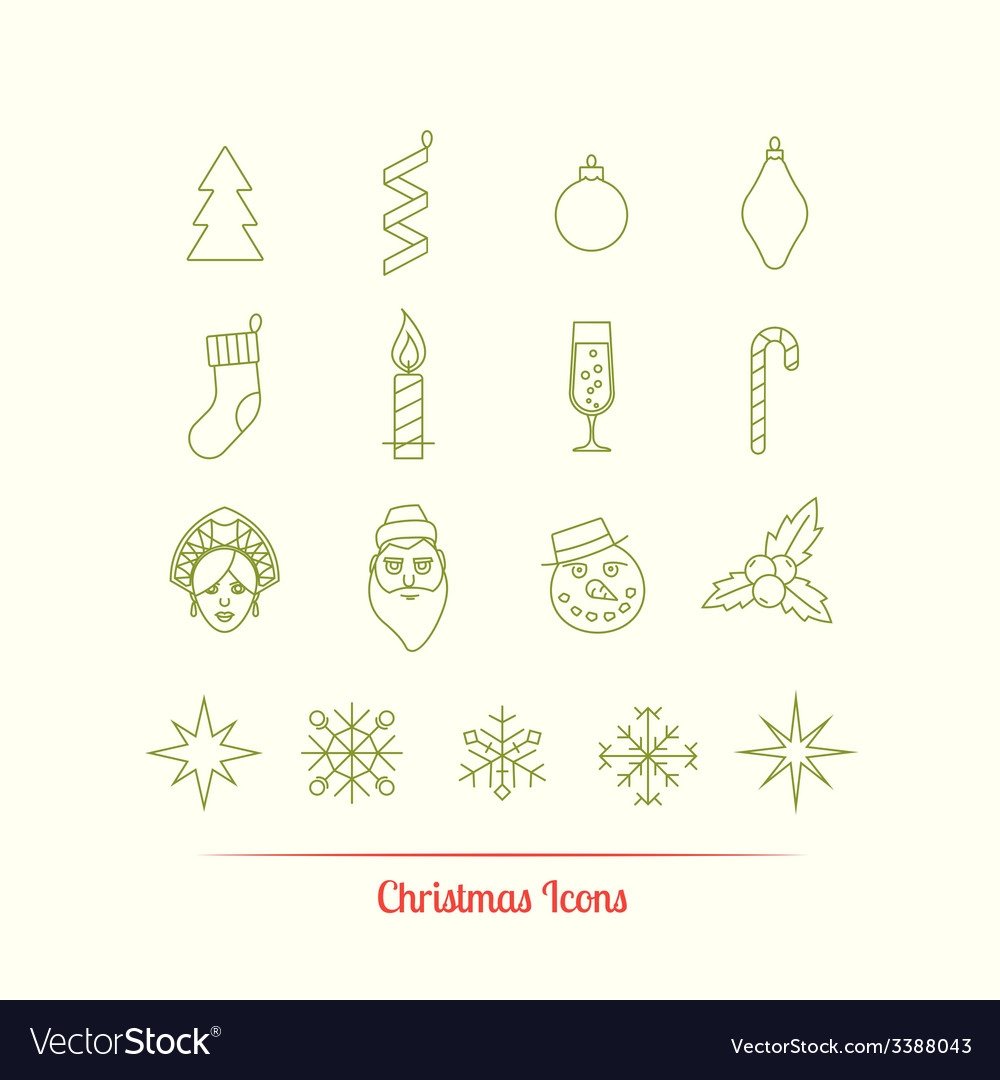 Christmas icons