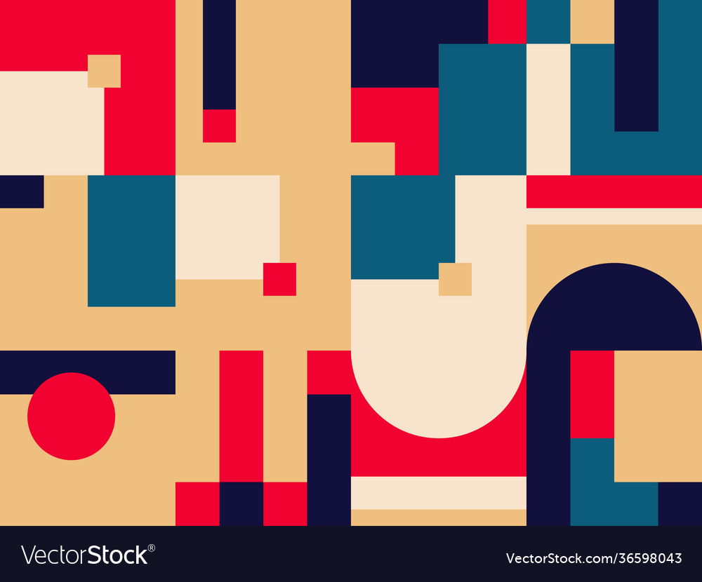 Deconstructed abstract pattern design vector image Deconstructed abstract pattern design