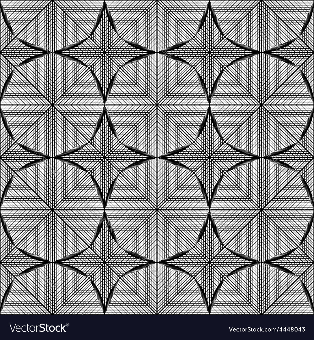 Design seamless monochrome octagon pattern