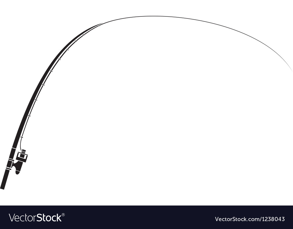 Download Isolated fishing rod Royalty Free Vector Image