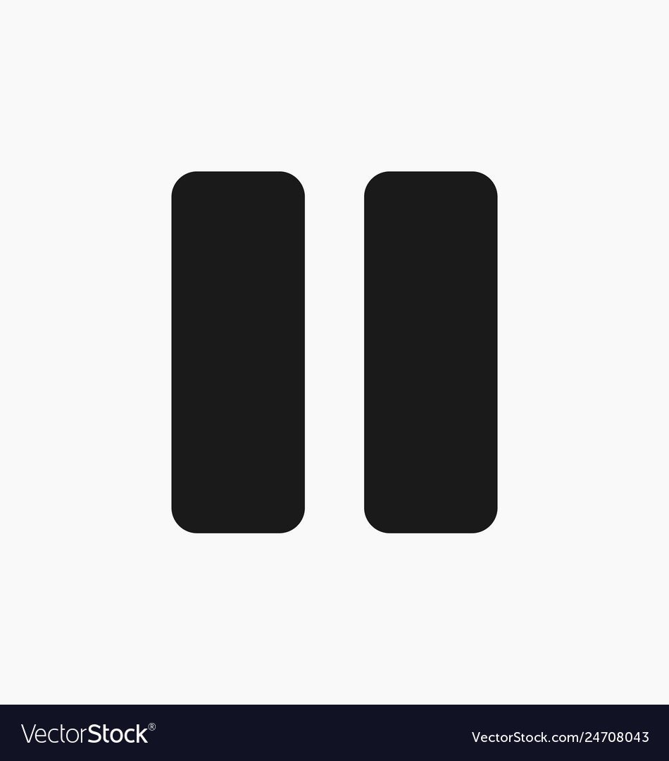 Media player pause button