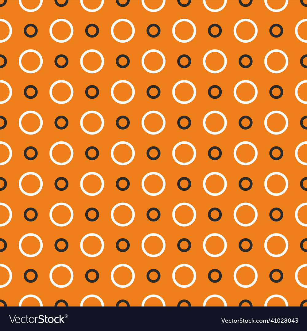 Orange Polka Dot Tile Pattern