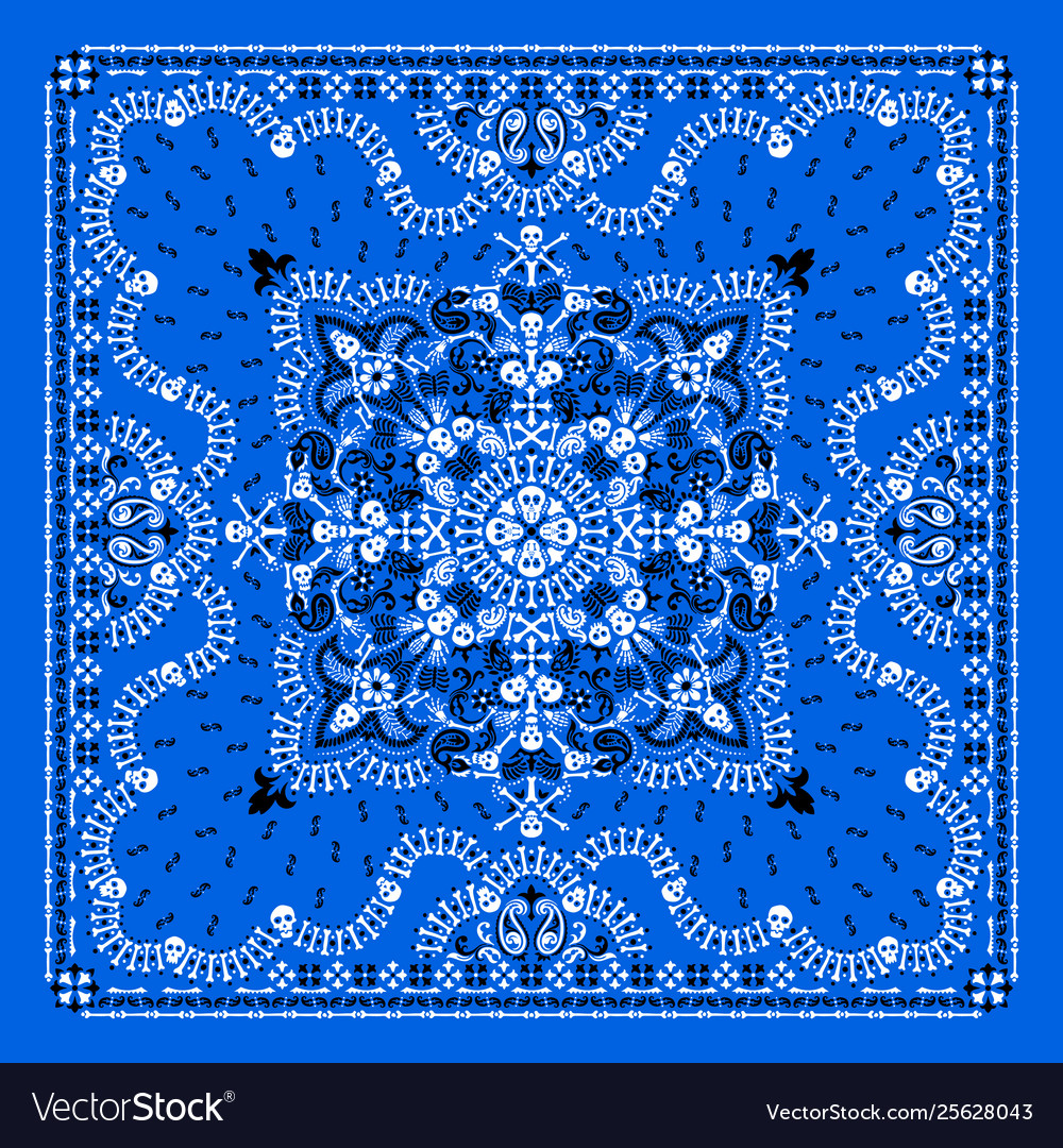 Skull & Paisley Bandana