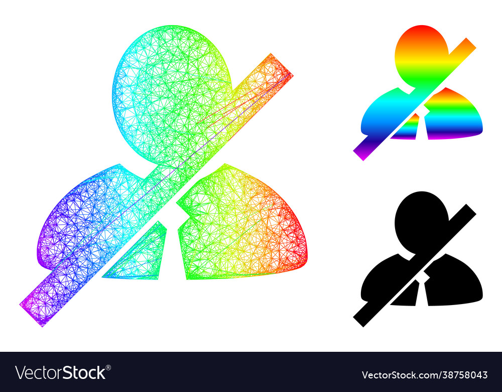 Spectral net gradient frorbidden clerk icon