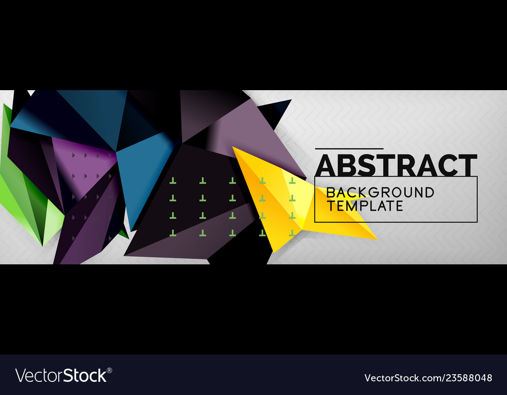 Abstract background flying color geometric Vector Image