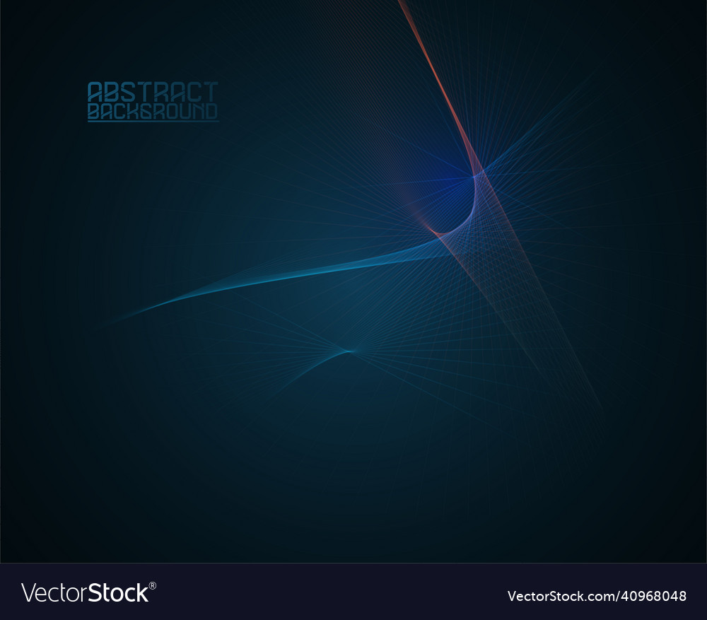 Abstract colorful lines on dark background