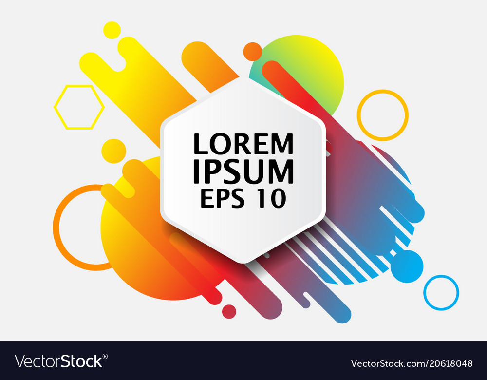 Abstract geometric hexagon banner background Vector Image