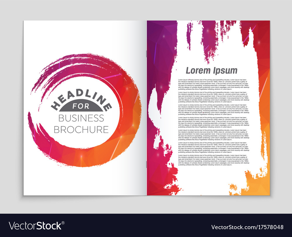 Abstract layout background set for art