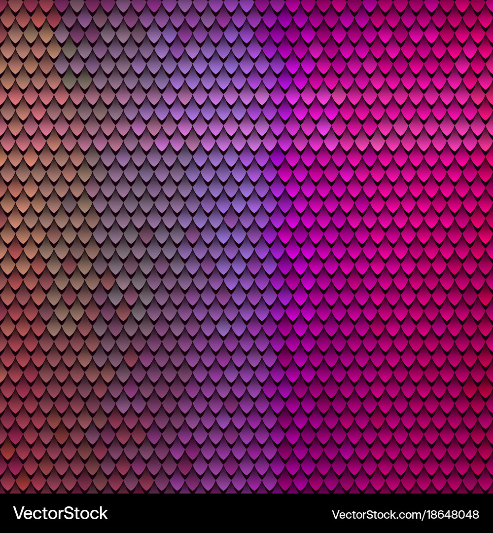 Abstract scale pattern rotiles background Vector Image