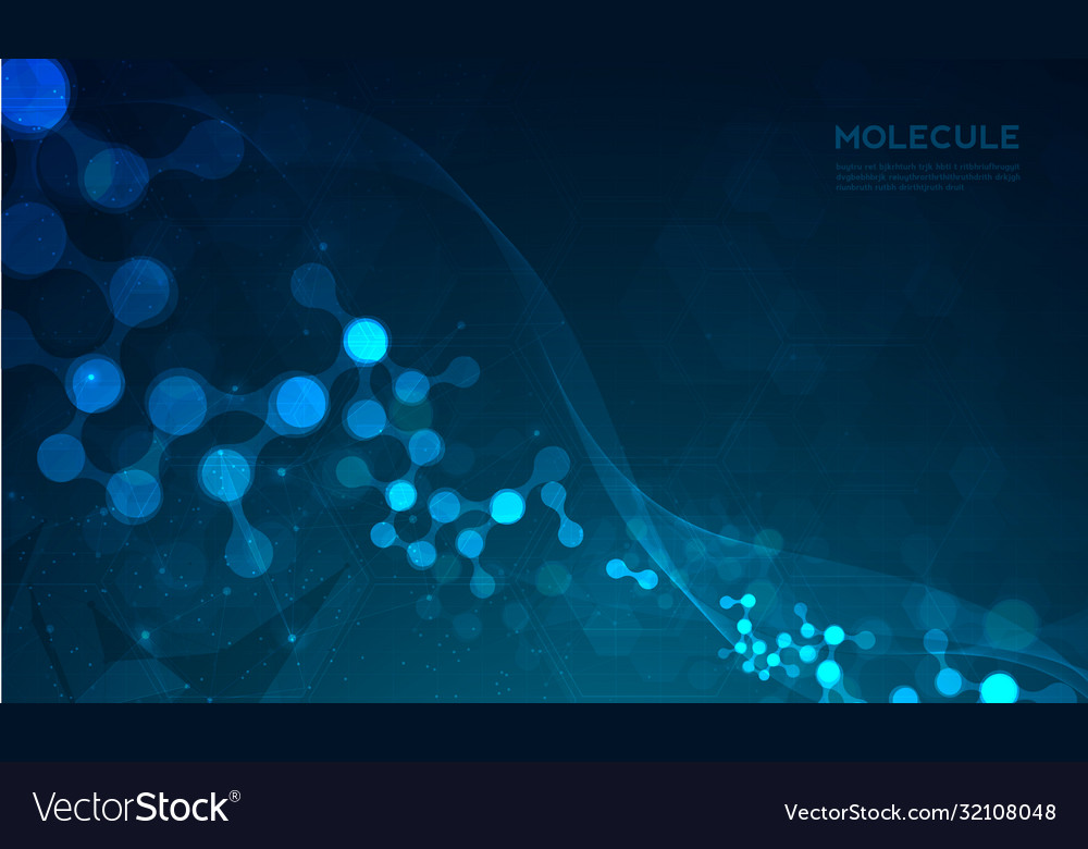 Dna digital sequence code structure with glow vector image Dna digital sequence code structure with glow