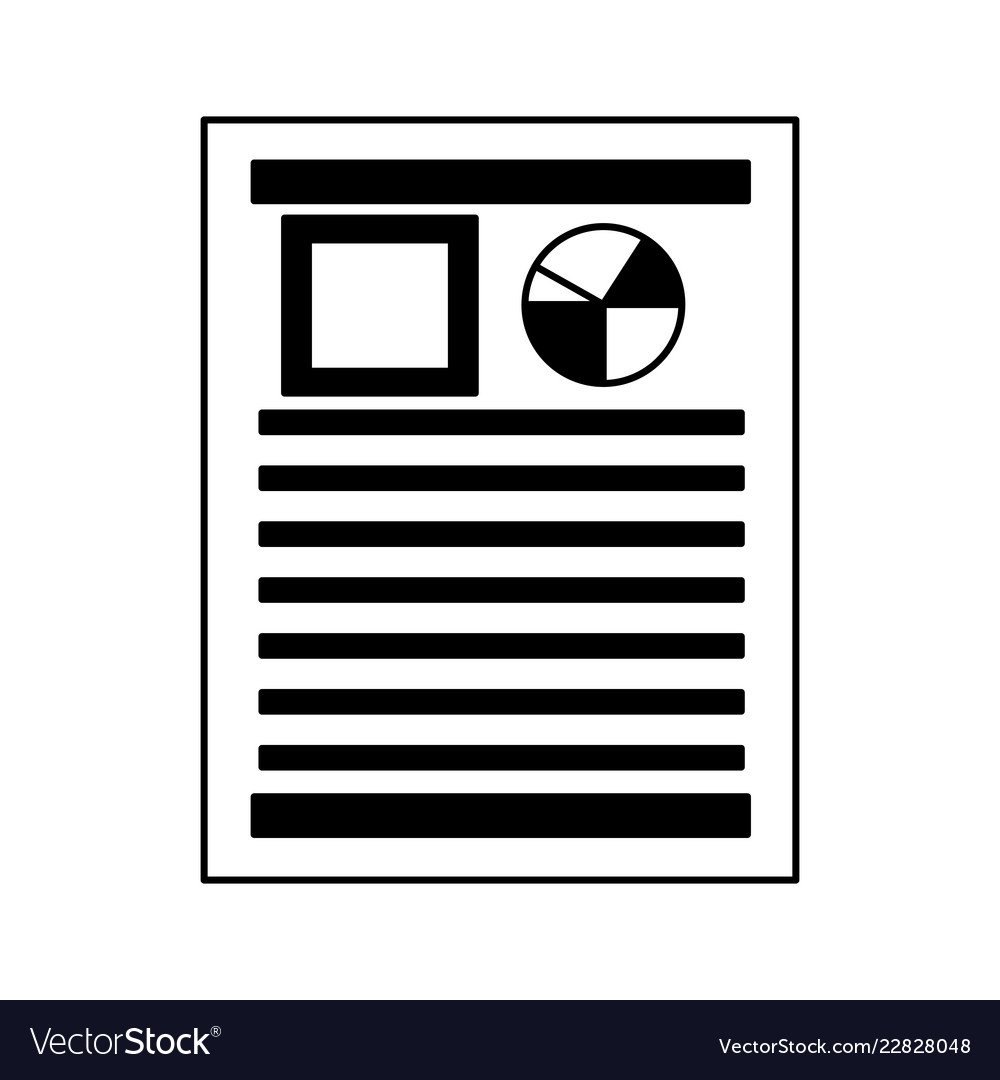 Financial document report pie chart