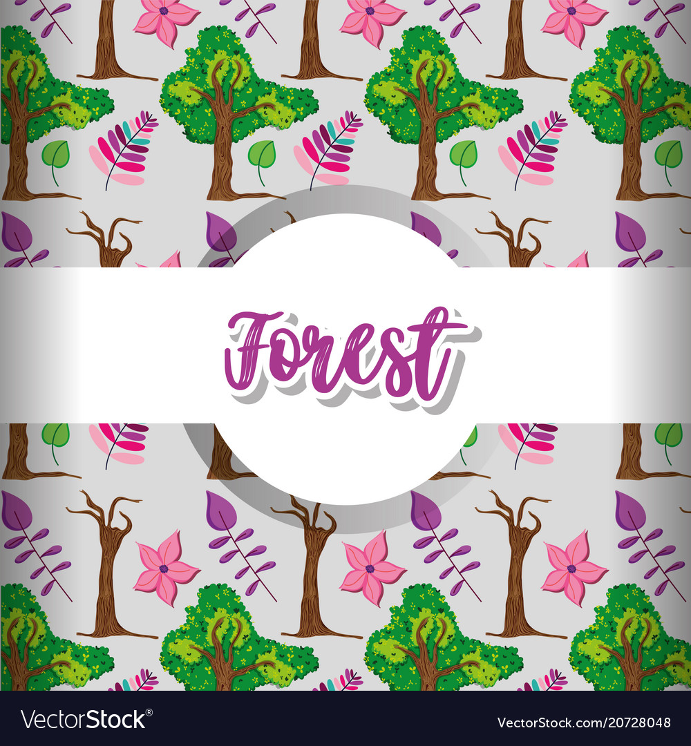 Forest pattern background