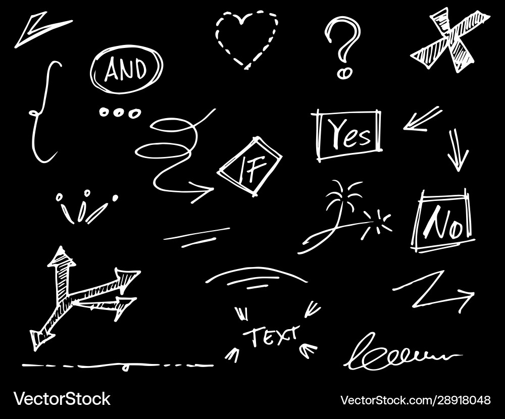 Hand drawn doodle design element Royalty Free Vector Image