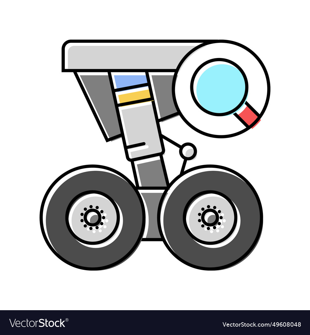 Landing gear check aircraft color icon