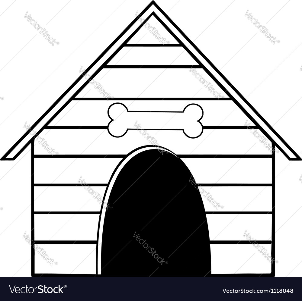Hundehaus mit Knochen