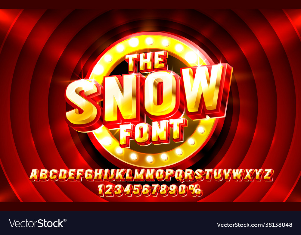 Show font set collection letters and numbers vector image Show font set collection letters and numbers
