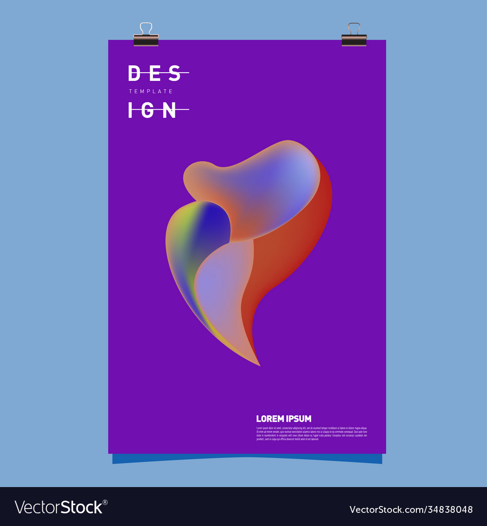 Simple abstract colorful fluid background