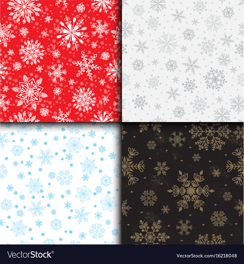 Snowflake Seamless Pattern