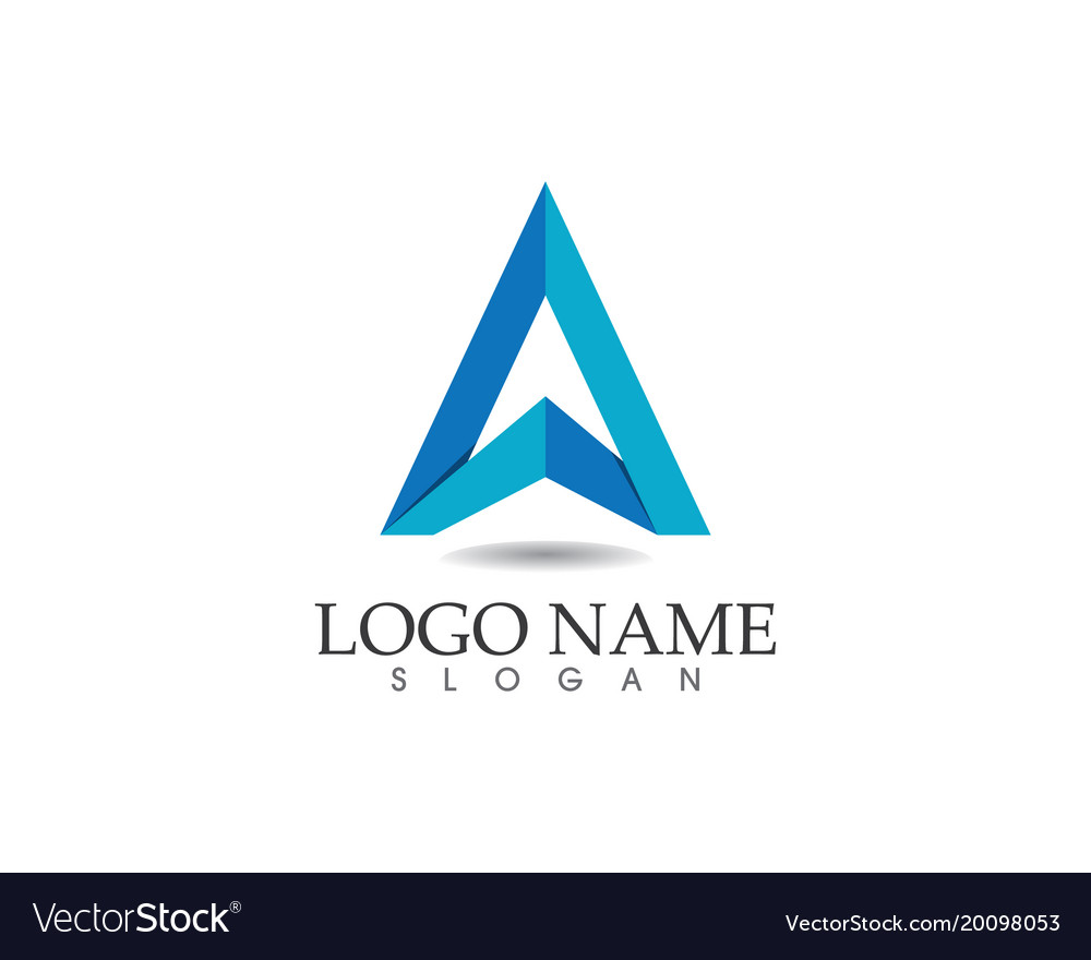 A letter logo business template icon Royalty Free Vector