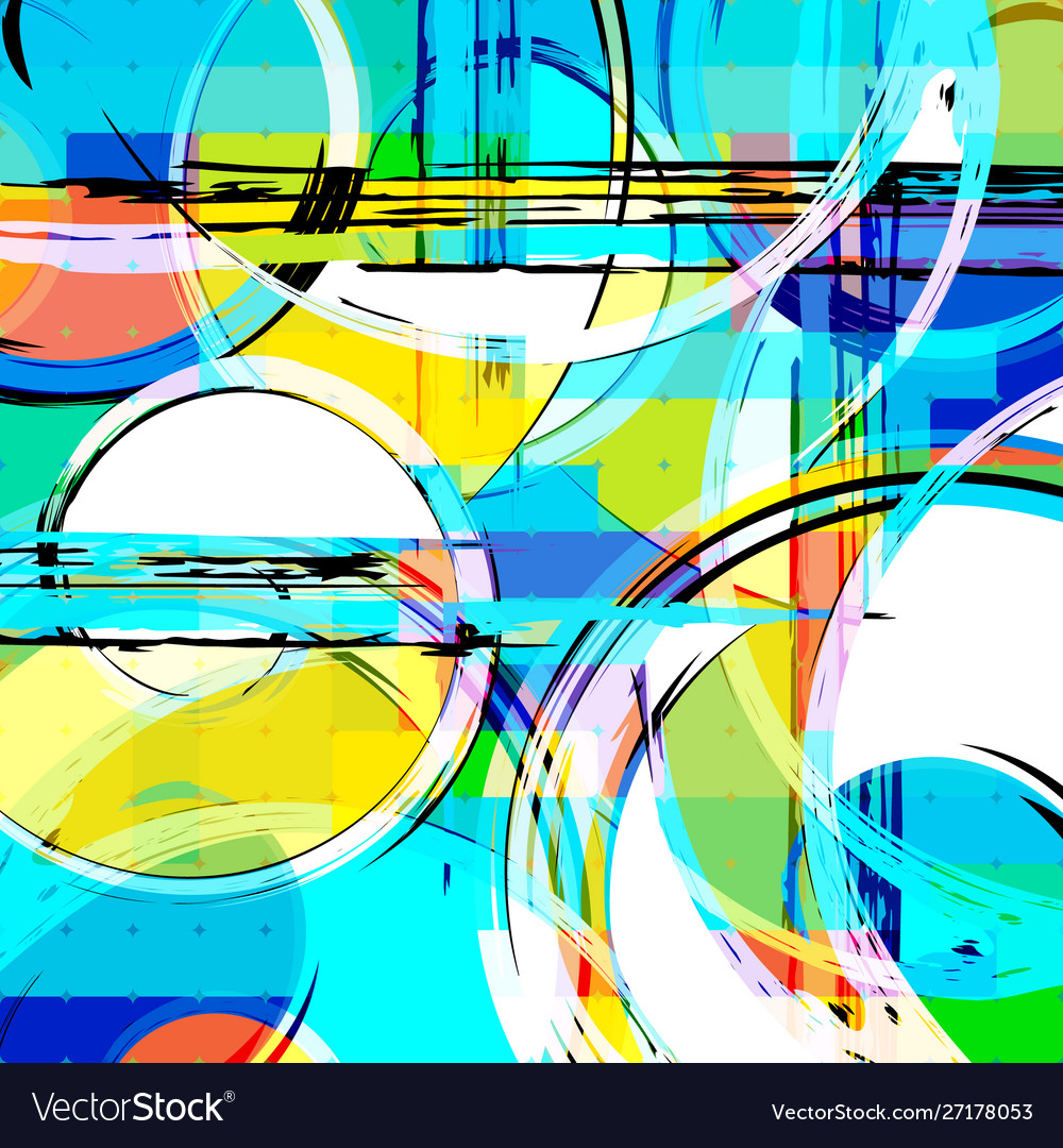 Abstract color pattern in graffiti style quality