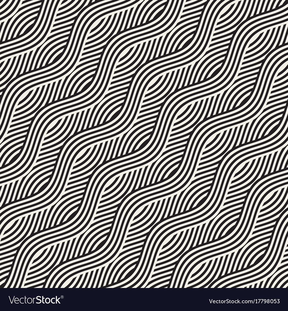 Abstract geometric pattern with wavy lines