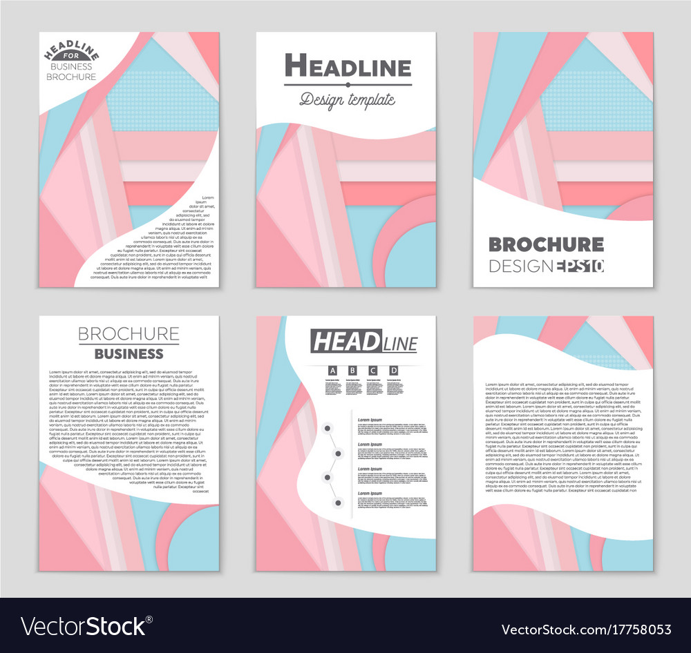 Abstract layout background set for art