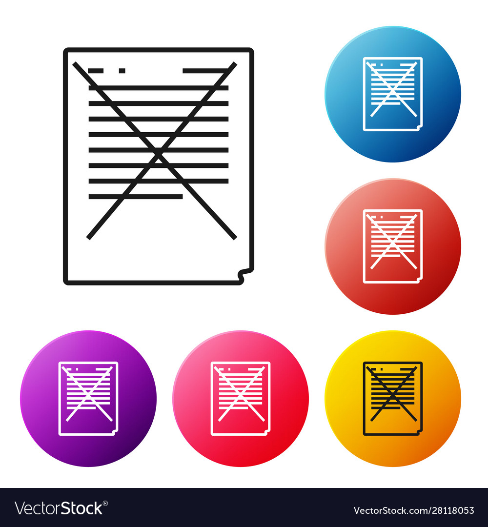 Black line exam paper with incorrect answers